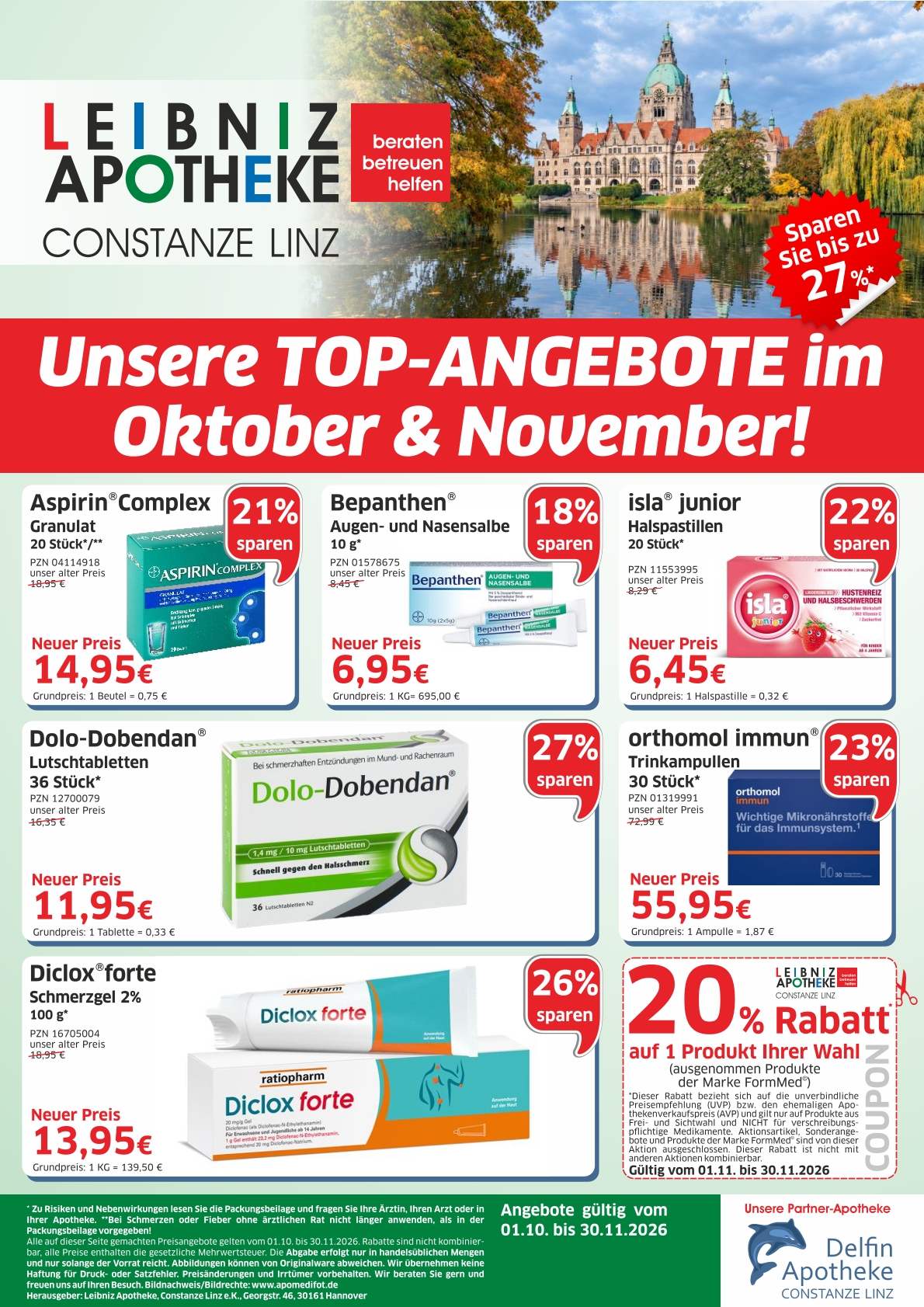 Monatsangebote Oktober & November 2026 / 1/2